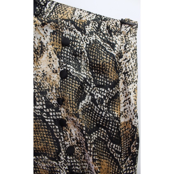 Zara NWT Snake Print MIDI Skirt Small - Picture 7 of 10